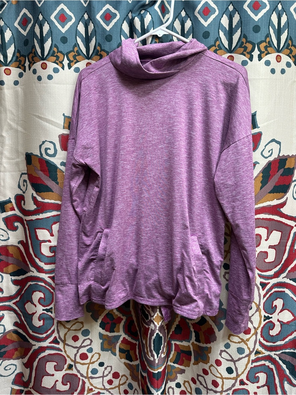 Columbia Lavender/Purple Cowl Neck Pullover Sweater
